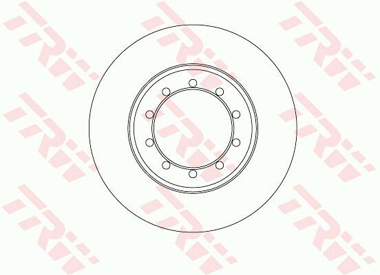 Coppia dischi freno pieni posteriori TRW DF6711