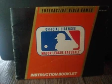 MLB Major League Baseball NES Nintendo Game Original 1987 Manual Booklet *ONLY*