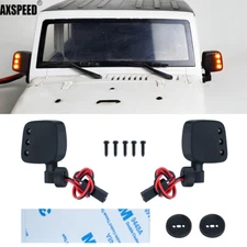 Rearview Mirror with LED Lights for 1/10 Axial SCX10 RC Crawler Car DIY Parts