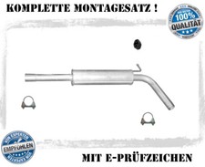 Mittelschalldämpfer für VW Polo (9N) 1.6 Fließheck Auspuff Montagesatz