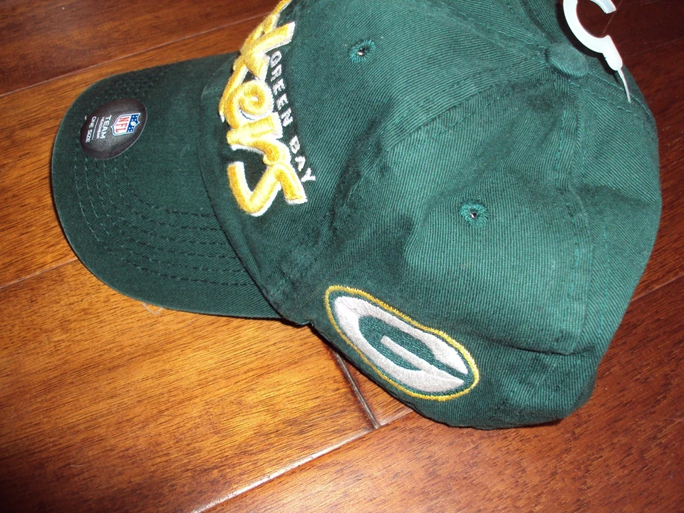 Cap Hat Snap Back Green Bay Packers NFL Team Apparel Football Men's One Size - Image 3 of 4