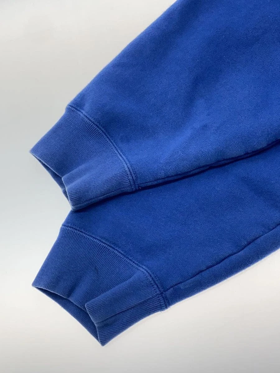 Felpa Supreme con cappuccio L cotone blu tinta unita usata