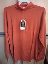 toller einfacher  Langarm-Rolli Pullover in Größe 54, cognac, 100 % Bw -NEU-