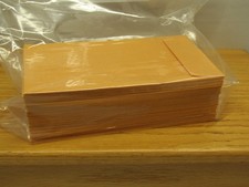OFFICEMAX 7 3 1/2in x 6 1/2in COIN ENVELOPES Lot of 61 28lb Brown Kraft