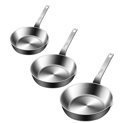 316 SS Omelett Pfanne kompaktes Design 5,2 Zoll bis 6,9 Zoll für den Heimgebrau