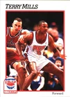 1991 Hoops Basketball Terry Mills #401 PSA 9