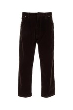 PRADA Dark Brown Velvet Denim Pants New & Authentic