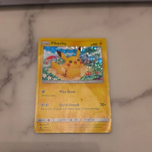 PSA 1 ? Pokémon Pikachu TCG #4/12 McDonald's Confetti Holo Promo 2018