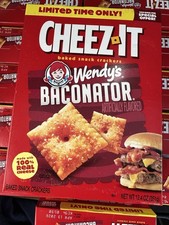 Cheez-it Wendy's Baconator  Flavored Baked Snack Crackers 12.4oz Limited Disc