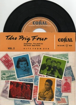 CORAL  EP  -   THE LANCERS, JACKIE WILSON u.a.  -  THE BIF FOUR Vol. 2  - Muster - Bild 1 von 2