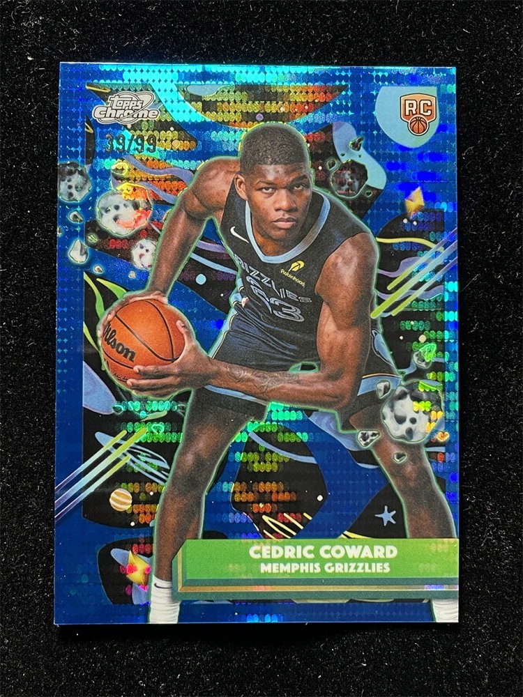 2025-26 Topps Cosmic Chrome Cedric Coward Blue Moon Rookie RC /99