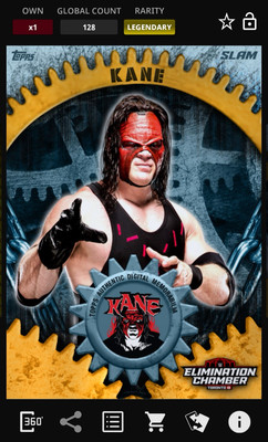 Topps WWE Slam 2025 Kane Elimination Chamber Gold Legendary Relic Digital
