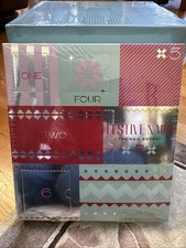 Festive Nails -The 7 Days Advent Nail Set Red & While Acrylic Nails Stickers New
