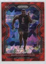 2020 Panini Prizm Rookie Red Ice Prizm Marlon Davidson #347 10uo