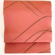 5676# Japanese Vintage Nagoya Obi Belt Kimono Fabric Silk Traditional