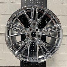20 Zl1 Style Chrome Staggered Wheels Rims Fits Chevy Camaro 2010-up 20x1011 20 Zl1 Style Chrome Staggered Wheels Rims Fits Chevy Camaro 2010-up 20x1011
