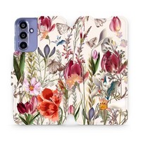 HandyhüLle Mit Klappe FüR Galaxy A15 4G Mobiwear Case Cover Etui Blumenstrauß