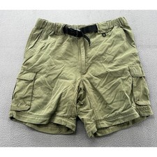 Boy Scouts of America BSA Mens Shorts Sz 34 Olive Green Canvas Cargo Web Belt