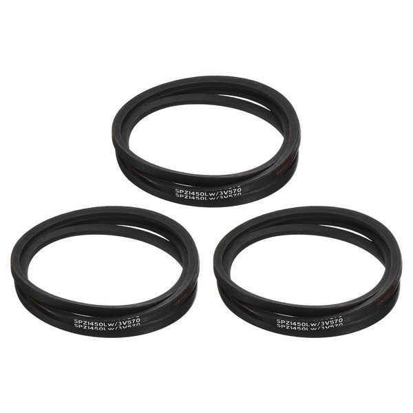 3X SPZ1450 Keilriemen 10X1450, Gummi, FüR Auto/Industrie-image