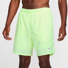 Image of Men's Nike 2 in 1 Dri-FIT Brief Lined Challenger Shorts - Volt - Size Small