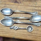 A. F Towle 925 Sterling Silver Spoons (3) & 1 Scalloped Salt (800)(W) Spoon 26G