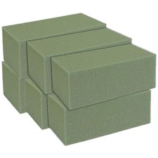Dry Floral Foam Blocks 12-Pack - Green Bricks