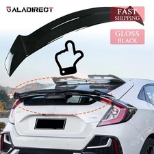 For 2017-2021 Honda Civic Lx Ex Hatchback High Kick Trunk Spoiler Glossy Black For 2017-2021 Honda Civic Lx Ex Hatchback High Kick Trunk Spoiler Glossy Black