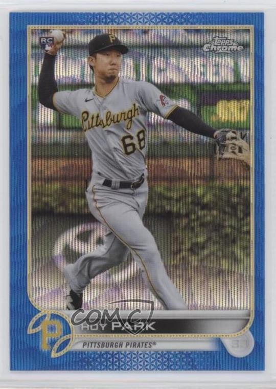 2022 Topps Chrome Blue Wave Refractor 34/75 Hoy Park #32 01ic