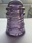 GREAT LITE ROYAL PURPLE CD 121 W.G.M.CO TOLL STYLE GLASS INSULATOR (R) — photo 2