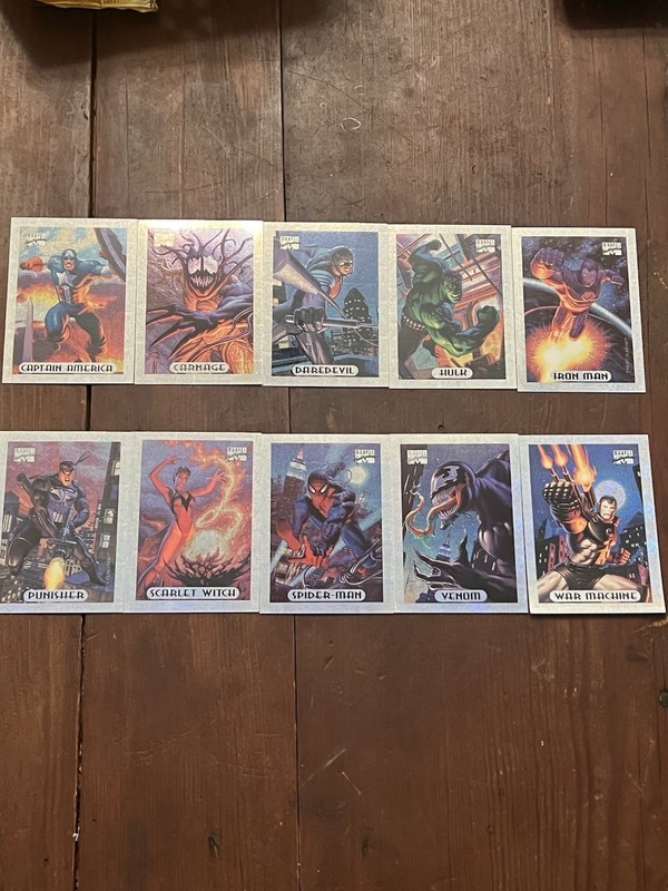 1994 Marvel Limited Edition Holofoil Series Complete Set #1-10 Mint