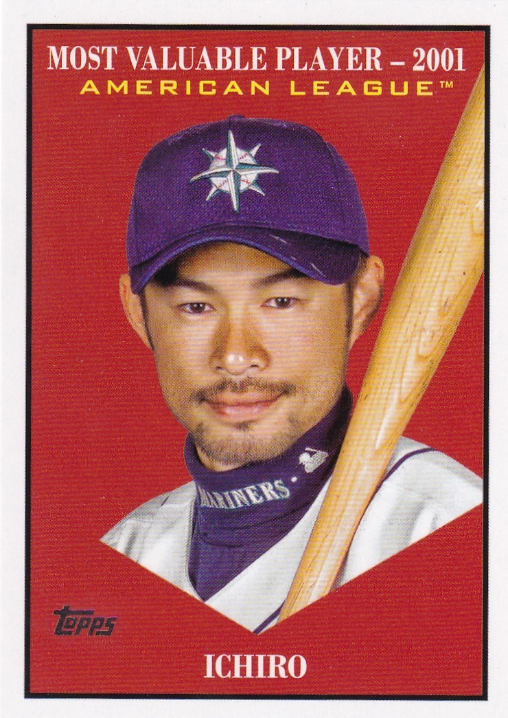 ICHIRO SUZUKI TOPPS UPDATE MVP MOST VALUABLE PLAYER INSERT