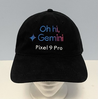 Oh Hi Gemini Google Pixel 9 Pro Hat Black Adjustable Baseball Cap