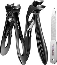 Toenail Clippers & Nail Clippers Set for Seniors - Heavy-Duty Long Handled Toena