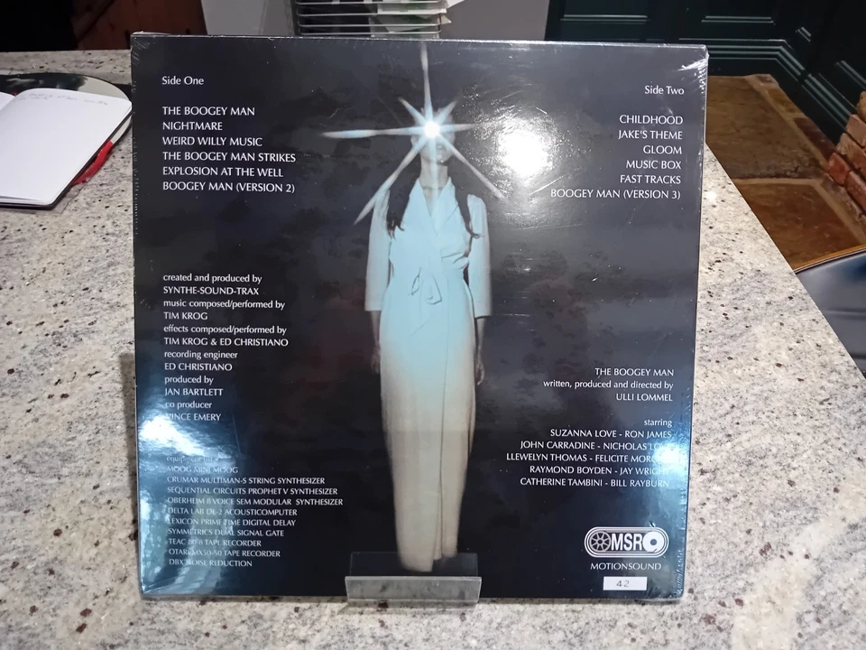 THE BOOGEY MAN LIMITED EDITION VINYL SOUNDTRACK 042/500 180g CLEAR VINYL SEALED - Image 2 of 3