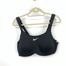 Nike Dri Fit Women Size 40D Sports Bra Black ...