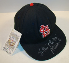 NWT Cooperstown Collection CARDINAL CAP Autographed STAN MUSIAL JSA Certified