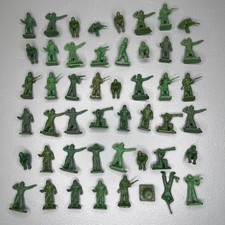 1950s Payton Vintage American GI Green Toy Soldiers Army Men Lot of 48