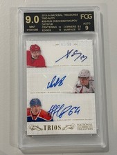 Pavel Datsyuk Alex Ovechkin Yakupov National Treasures Trios Autos 41/50 2013-14