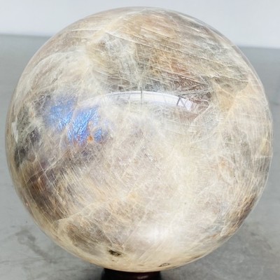 Natural Gray moonstone sphere quartz Crystal ball Healing 2940G (6.48LB)