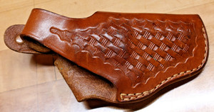 Bianchi 5B Leather Basket Weave RH Holster for Colt Detective