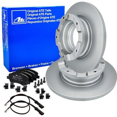 ATE Bremsscheiben 288mm Beläge WAKO Satz Hinten für TURNEO V362 TRANSIT V363