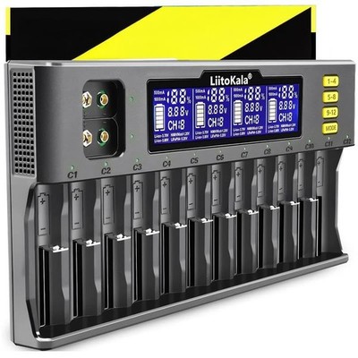 Akku Ladegerät AA AAA 9V NI-MH/NI-CD Li-ion-3.70V/3.80V LiFePO403.20V LCD Retoo
