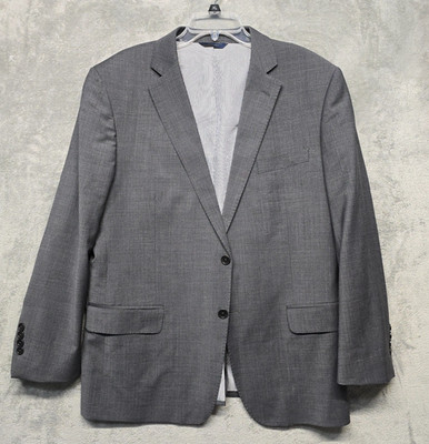 Brooks Brothers Blazer Suit Jacket Mens Sz 44S Gray Wool Explorer Madison Fit