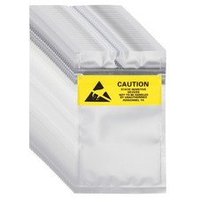 200 Pcs Anti Static Shielding Bag 2.8" x 4.5" Resealable ESD Bags, Silver