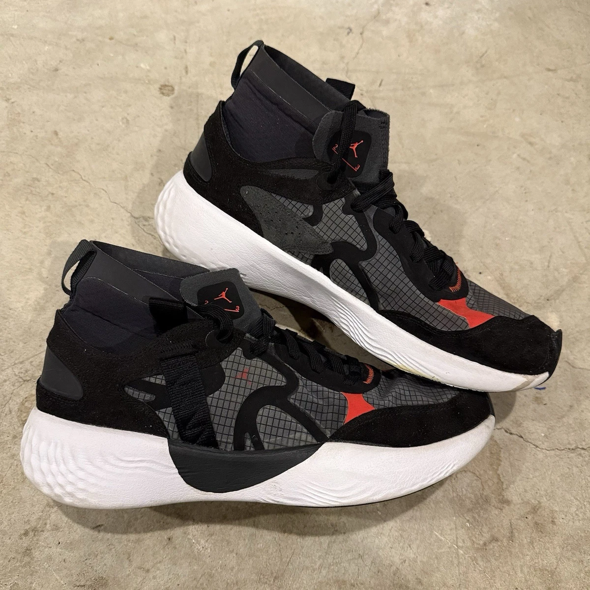 Jordan Delta 3 Mid Mens Athletic Shoes Size 11.5 Black Chile Red DR7614-060 Nike Jordan Delta 3 Mid Men main image 4