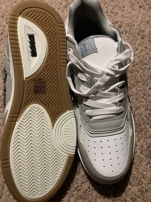 Dior B27 Men's Sneakers White Gray Logo Print Leather Fabric Low Top