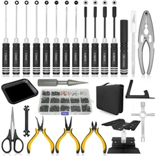 OGRC Tool Kit - Screwdriver Set (Flat, Phillips, Hex) RC Work Stand, 522PCS S...