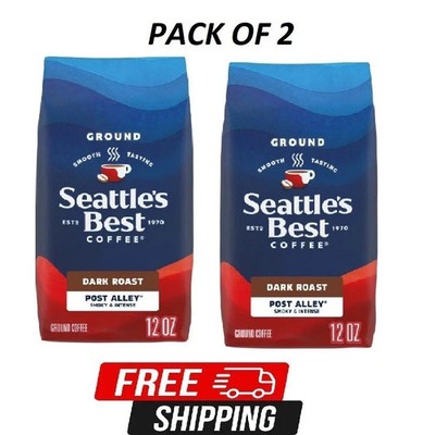 Seattle s Best Coffee, Post Alley, Dark Roast, Ground Coffee,12 oz, 2pk
