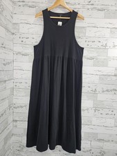 J Crew Jersey Knit Cotton Black Tank Maxi Dress Womens XXLarge