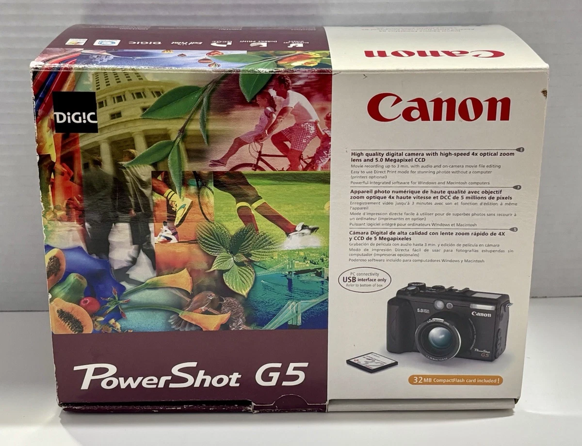 Canon PowerShot G5 Digital Cameras for Sale | Shop New & Used